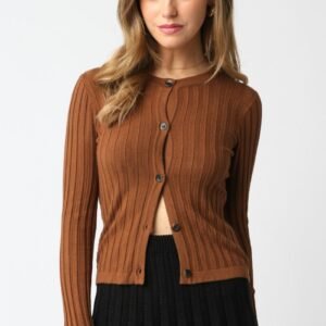 Chicago Sweater Top In Brown