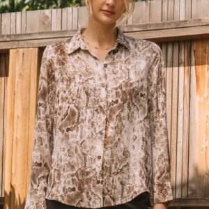 Python Printed Blouse