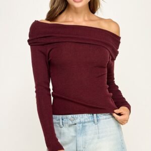 Midnight Kiss Off The Shoulder Top