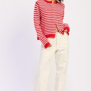 Valentine Striped Cardigan