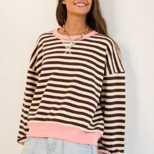 Capri Sun Crewneck in Brown